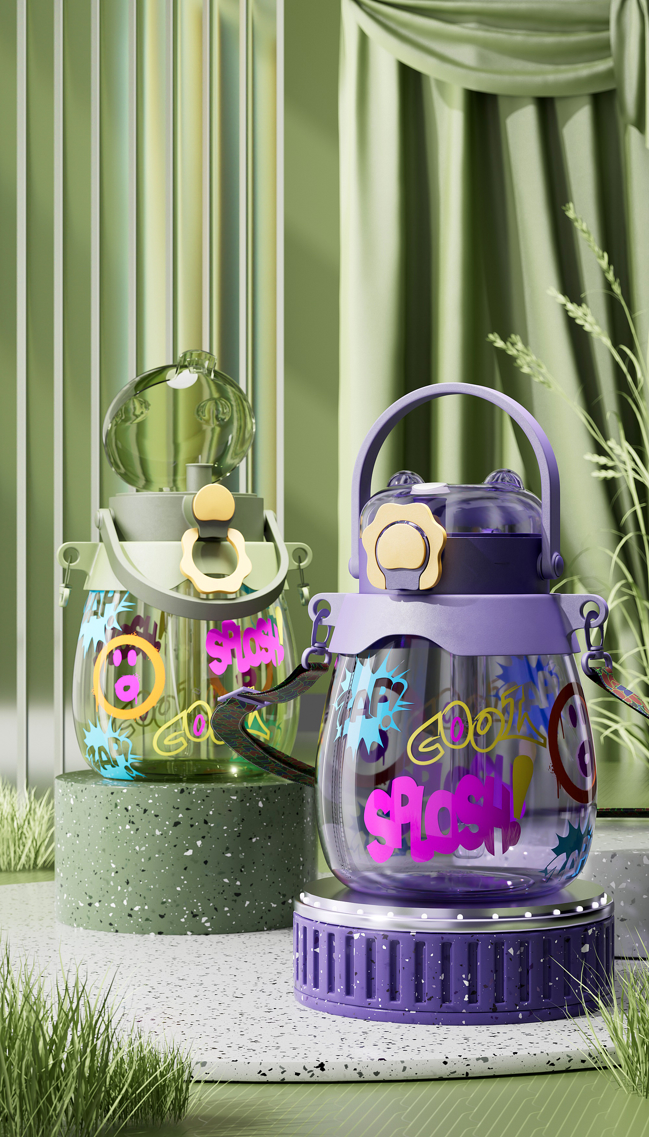 【大肚杯Water cup】建模渲染