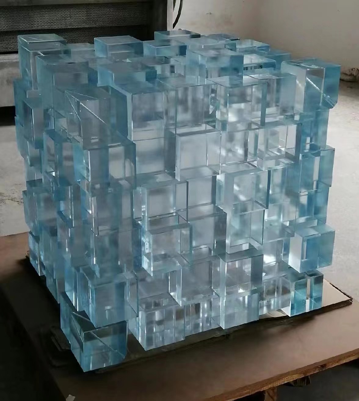 亚克力酒店大堂商场别墅大型落地摆件亚克力大形雕塑