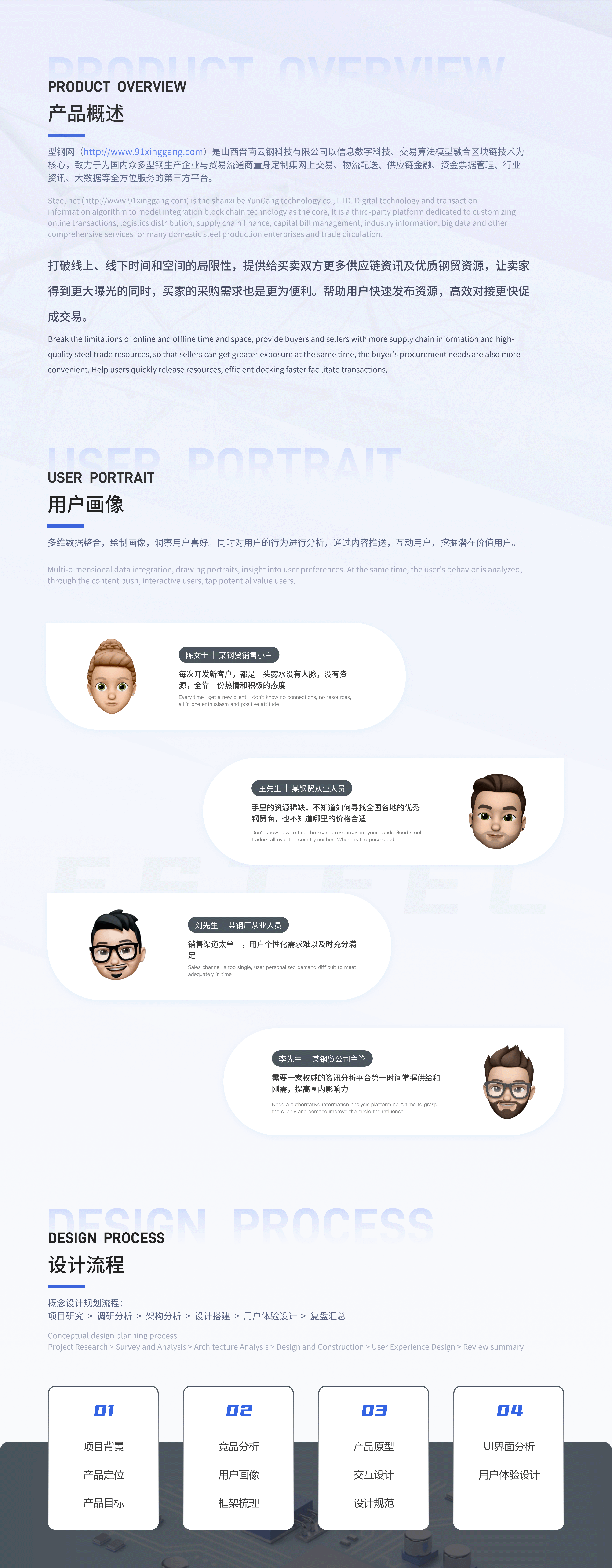 B端 钢贸行业 PC端 移动端 产品UI设计