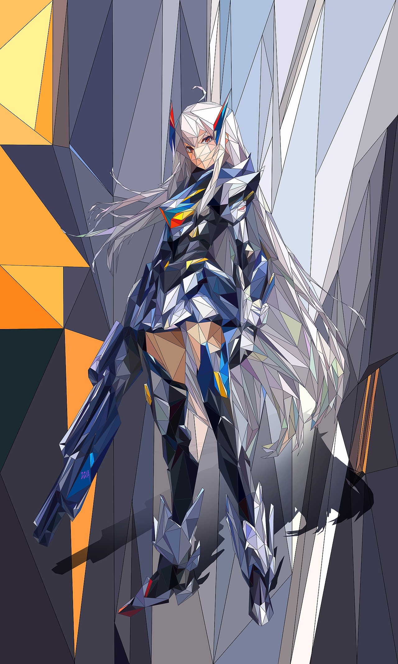 自研画风-三角形绘画的无限可能性