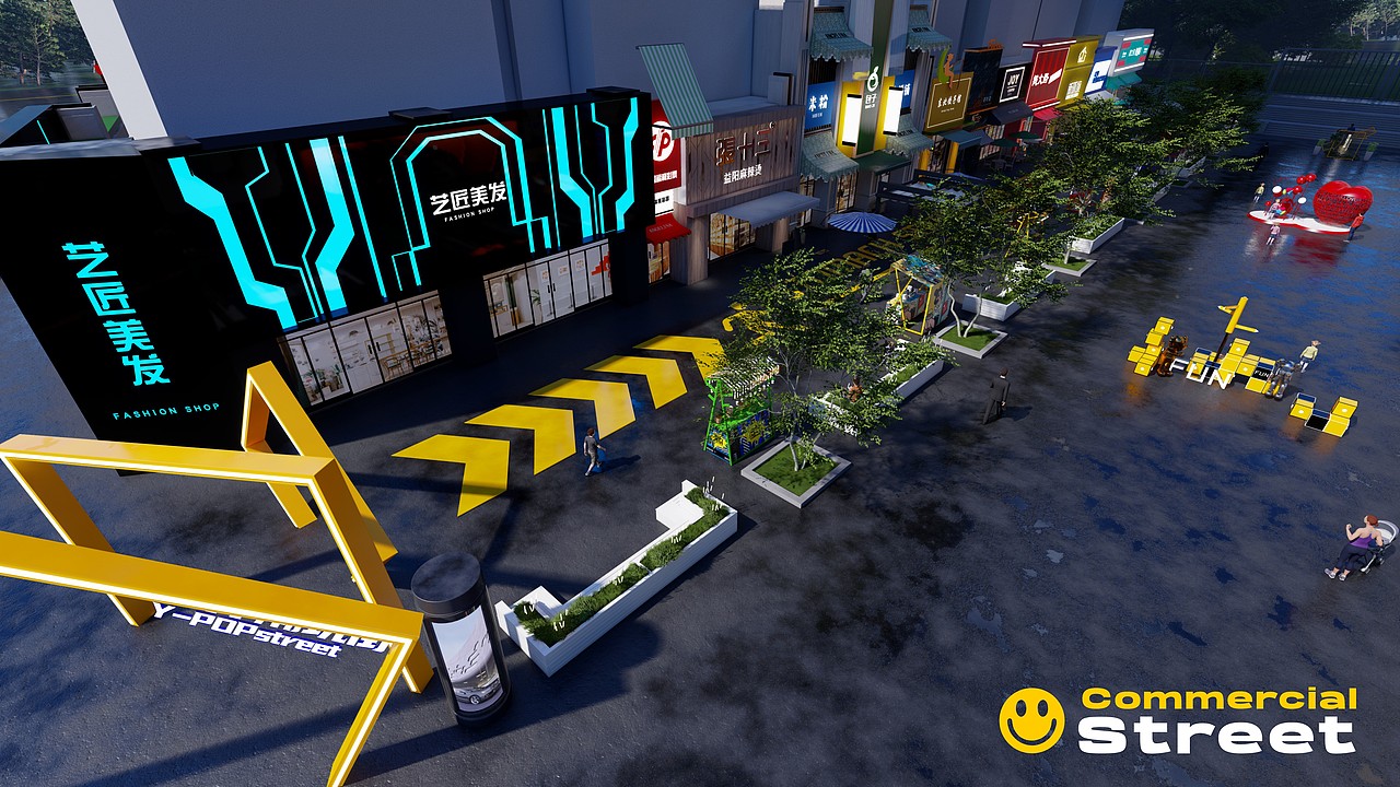 大大的商业街设计