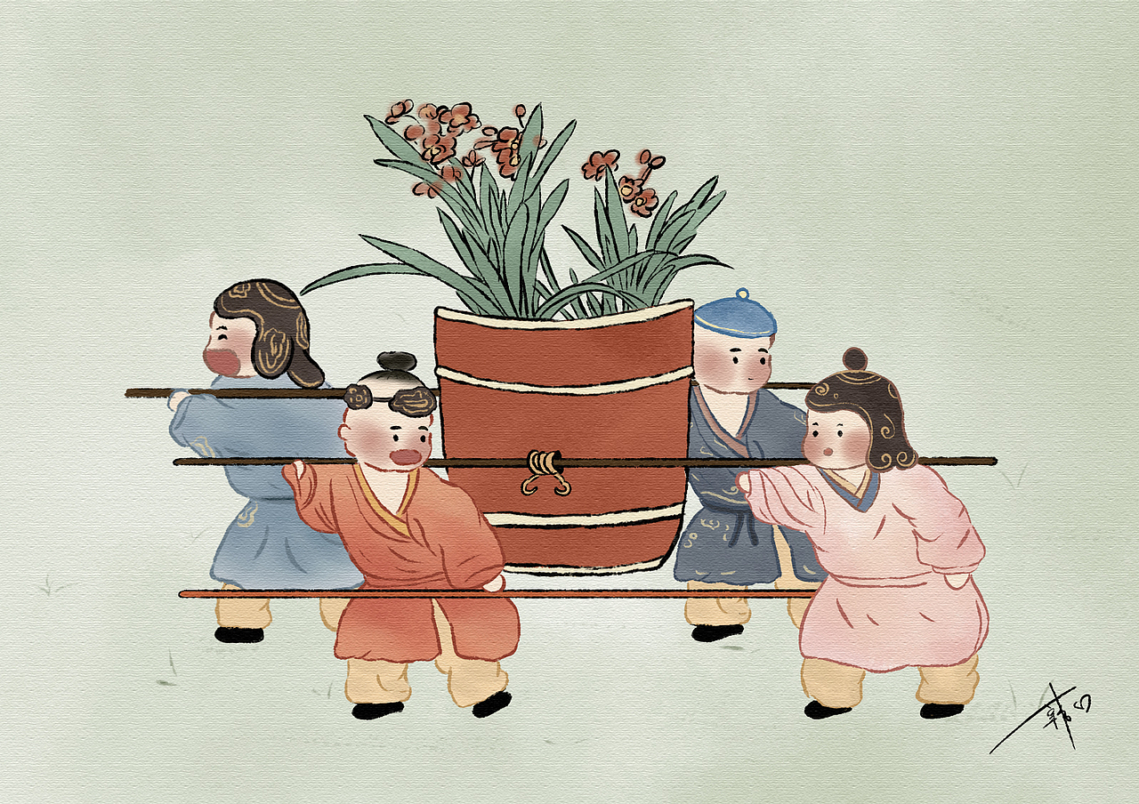 闲来无事画画先···