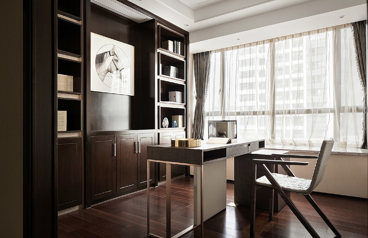 东方高级灰 书房