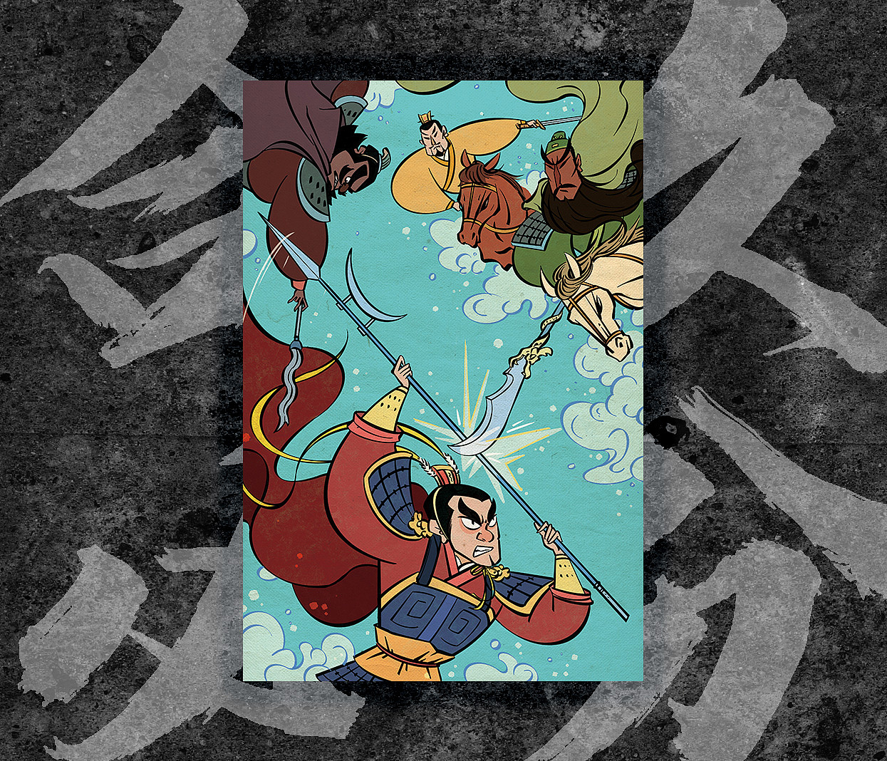 复古拼图《三国》（图ZMzMwODU4NTUy） - 儿童插画 - 站酷设计师谷鸣Ggu原创素材 - 站酷ZCOOL