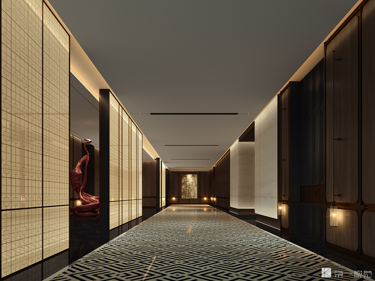 酒店设计效果图表现（图ZMzU4NTQ0NjA4） - 酒店餐饮设计 - 站酷设计师言美效果图表现原创素材 - 站酷ZCOOL