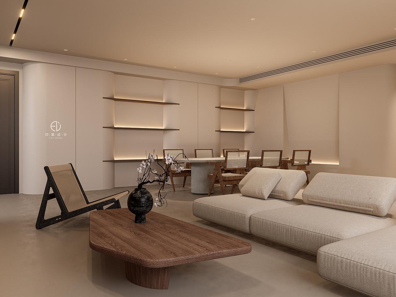 153㎡侘寂风|温和从容，岁月静好（图ZMzM4MjU1MzMy） - 家装设计 - 站酷设计师印集装饰设计原创素材 - 站酷ZCOOL