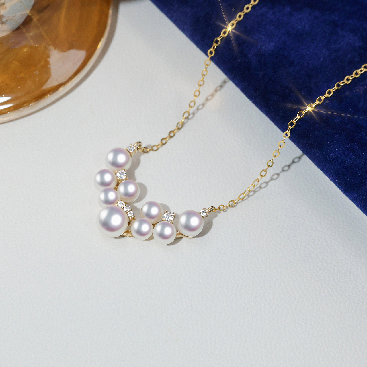 珠宝产品摄影 - 珍珠项链系列