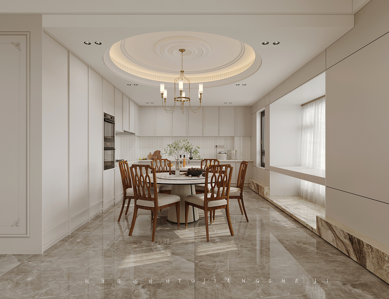 现代美式,淡雅清新的空间,稳重档次感