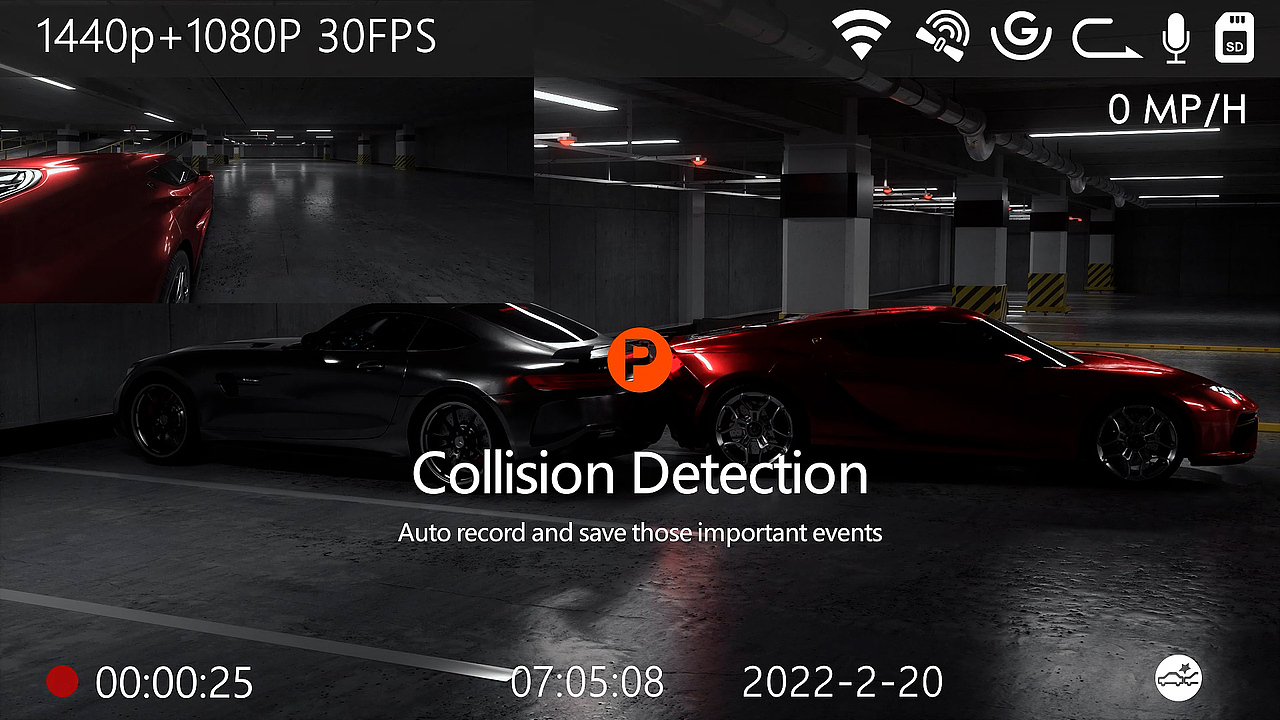 Vantrue X4S 行车记录仪 产品动画