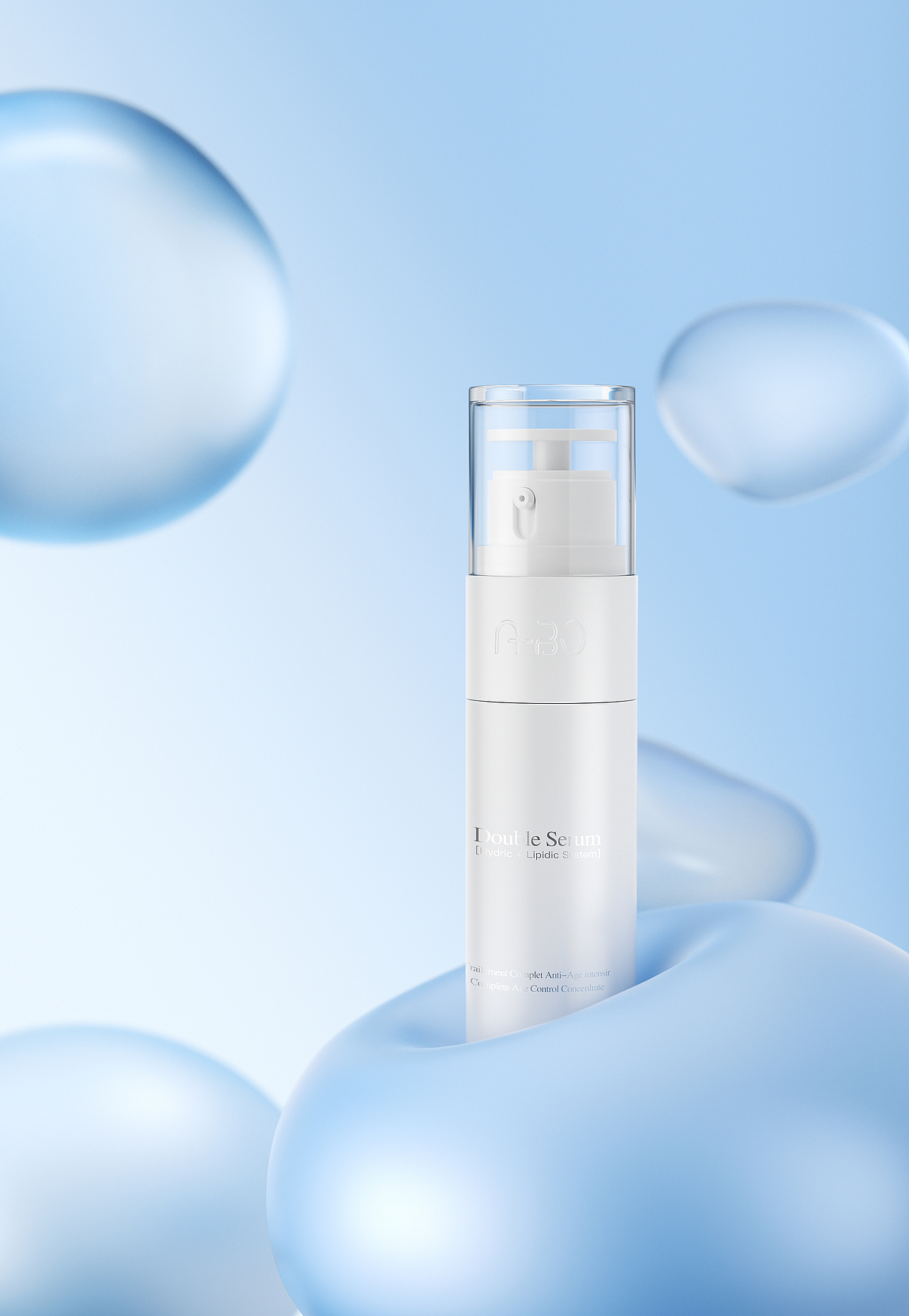 化妆品美妆活动kv场景图渲染图