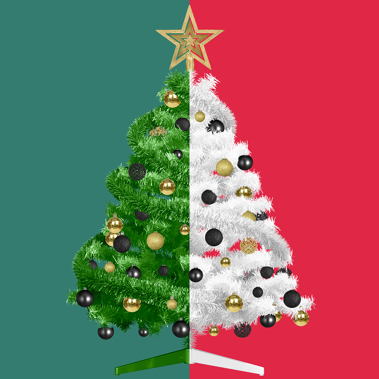 圣诞球 黑色 亚马逊 主图 A+