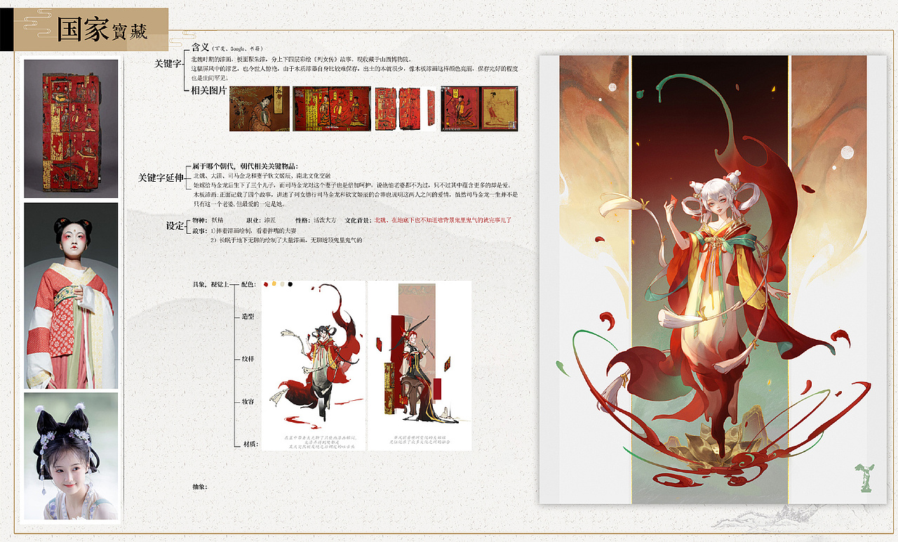 精品班小伙伴们的国风设计作品分享~（图ZMzE0OTQxMjY0） - 游戏原画 - 站酷设计师光翼学园原创素材 - 站酷ZCOOL