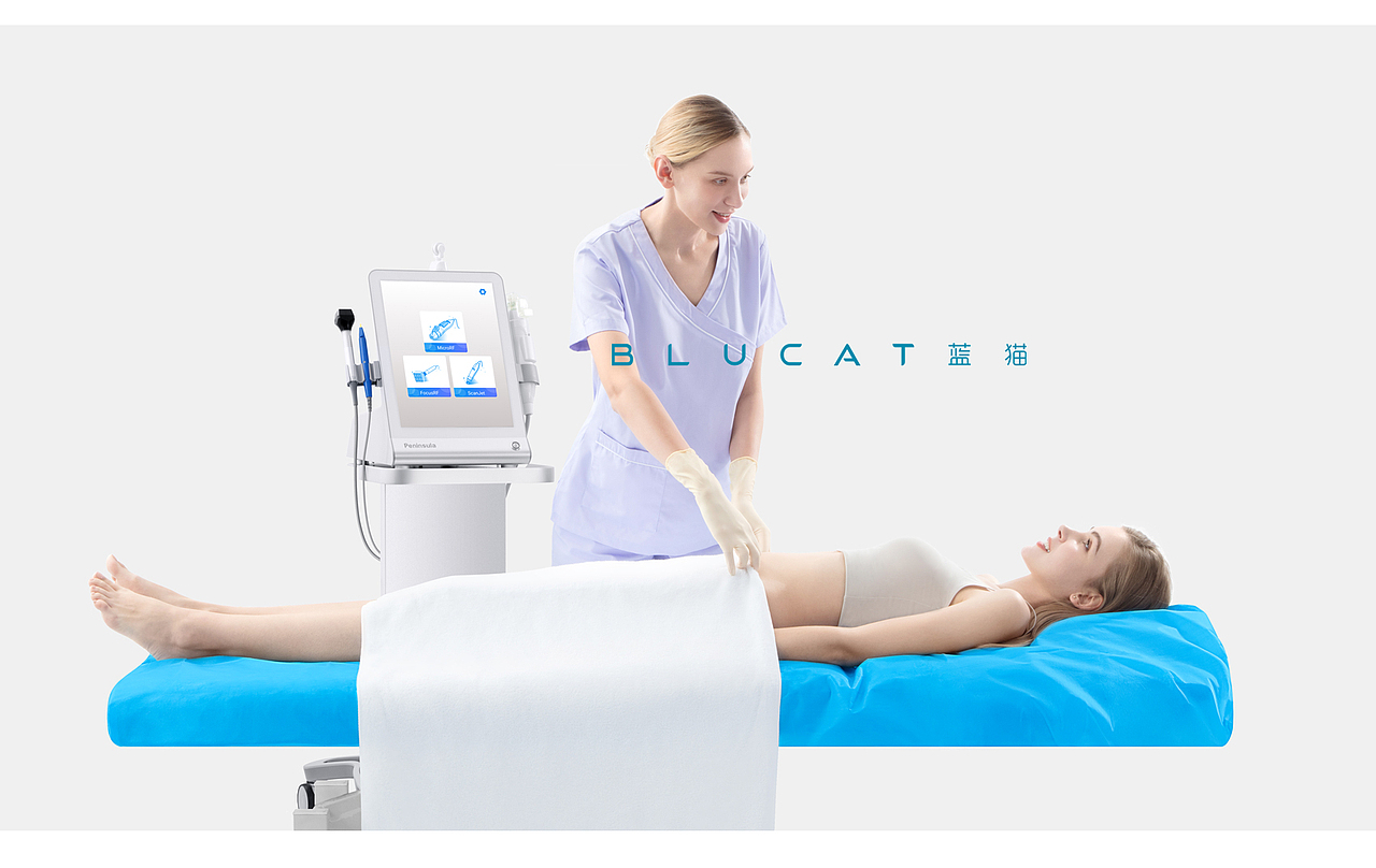 半岛医疗×蓝猫摄影 | 医美设备模特操作展示拍摄
