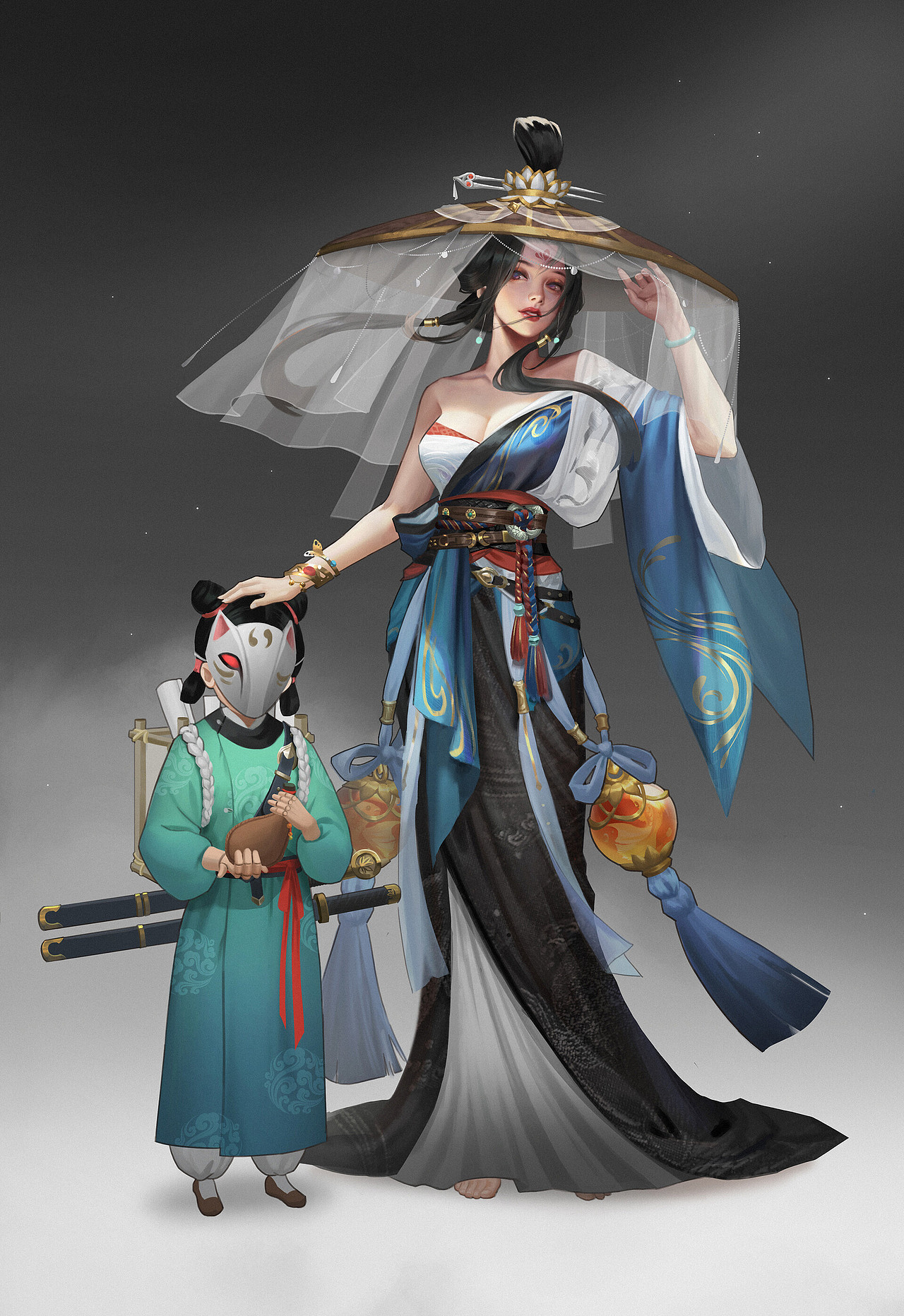 鱼玄机（图ZMzI4Njg1MTIw） - 游戏原画 - 站酷设计师枯木重海原创素材 - 站酷ZCOOL