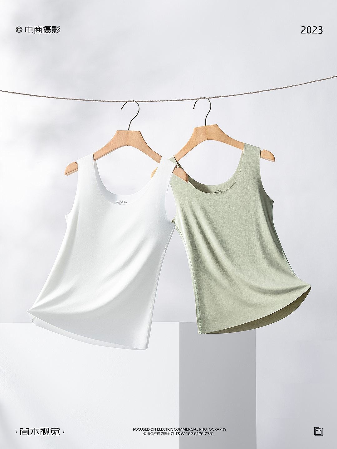 男士背心产品摄影丨简木视觉 背心T恤儿童吊带拍摄