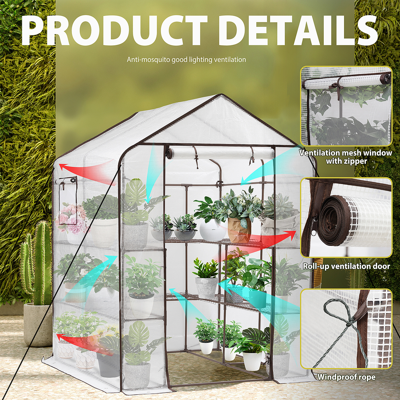 亚马逊户外花园棚/走入式