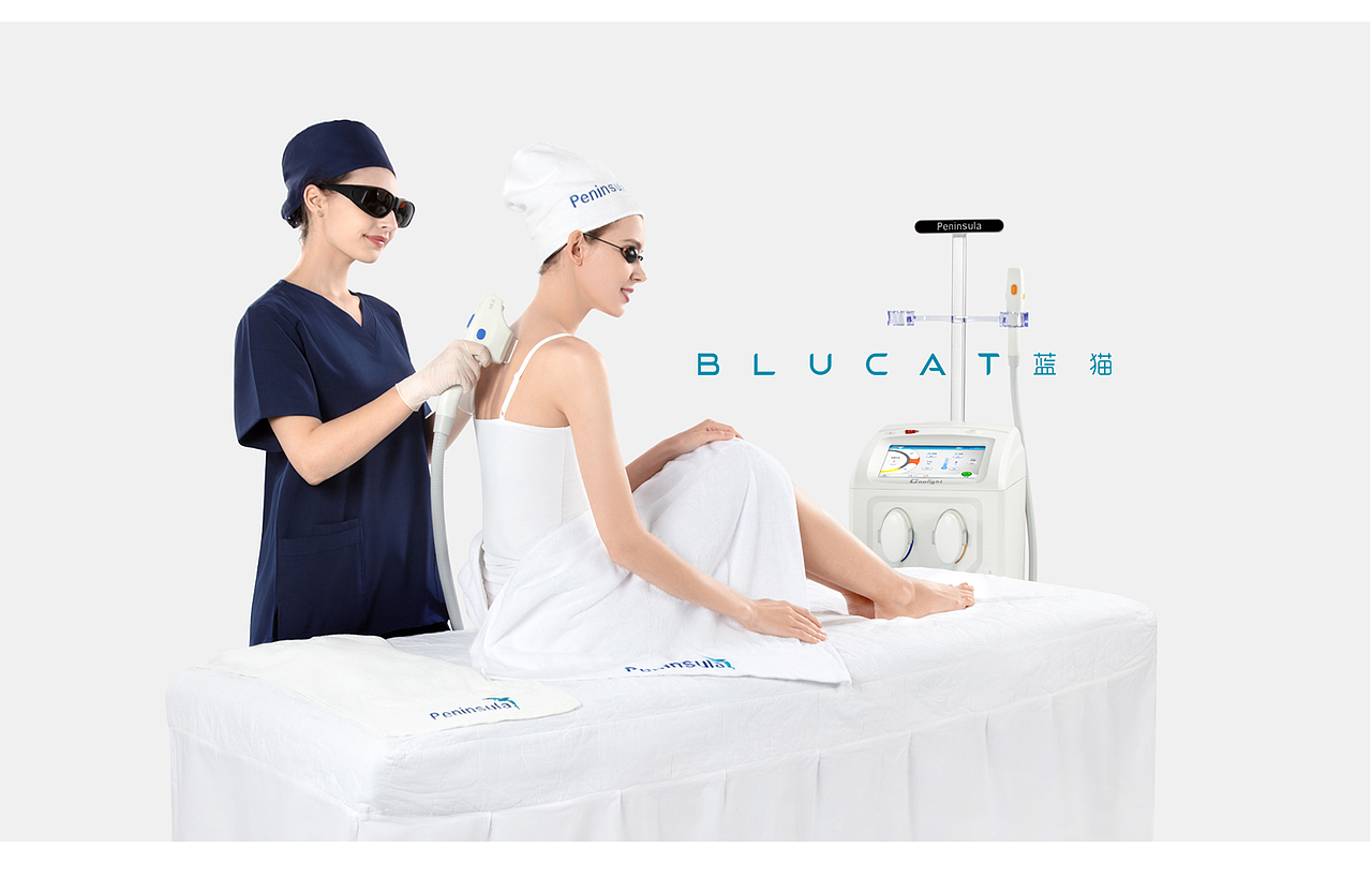 半岛医疗×蓝猫摄影 | 医美设备模特操作展示拍摄
