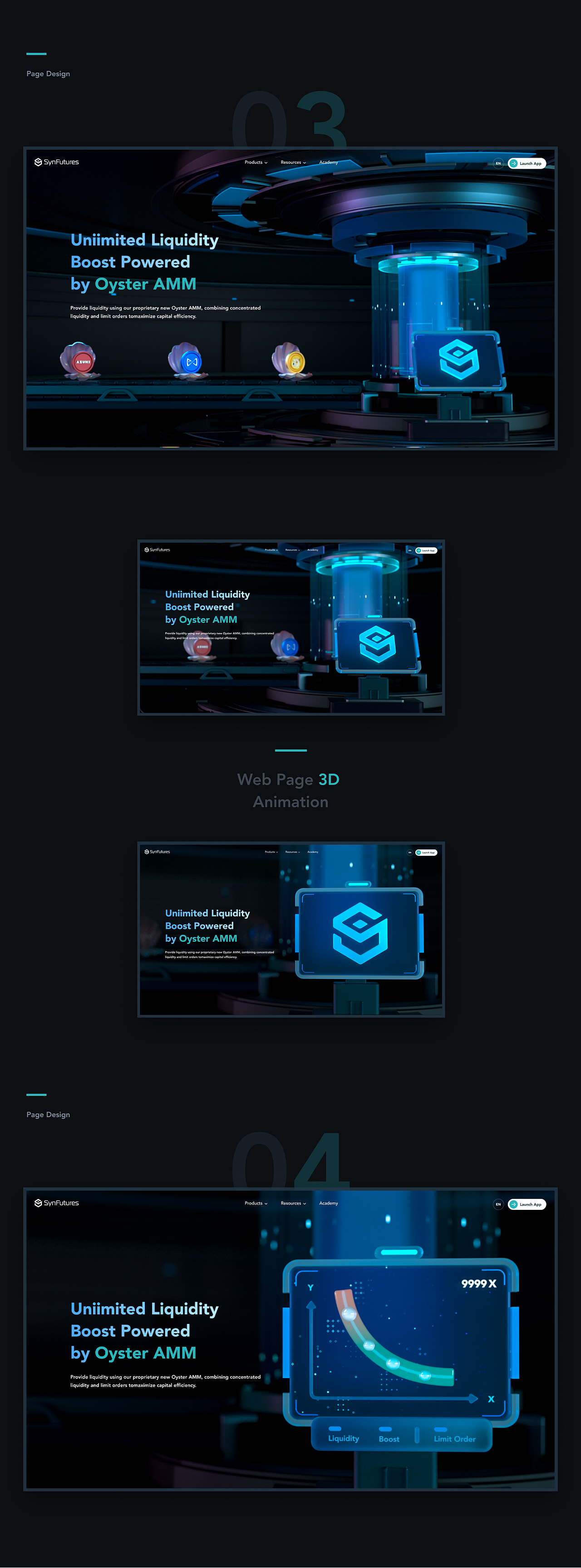 3D科技风格网页设计