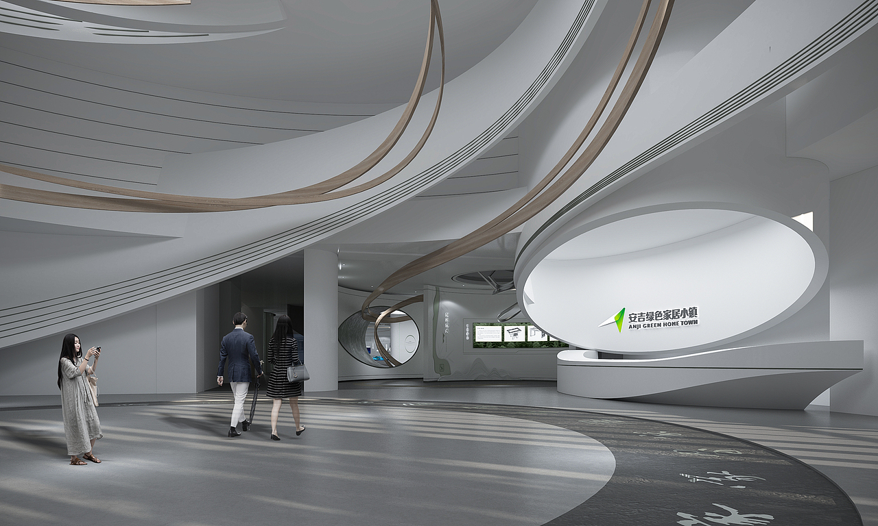 展厅设计绿色沉浸式科技艺术感美术馆打卡空间未来感（图ZMzE4MDk5MTgw） - 展陈设计 - 站酷设计师童顺设计研究所原创素材 - 站酷ZCOOL