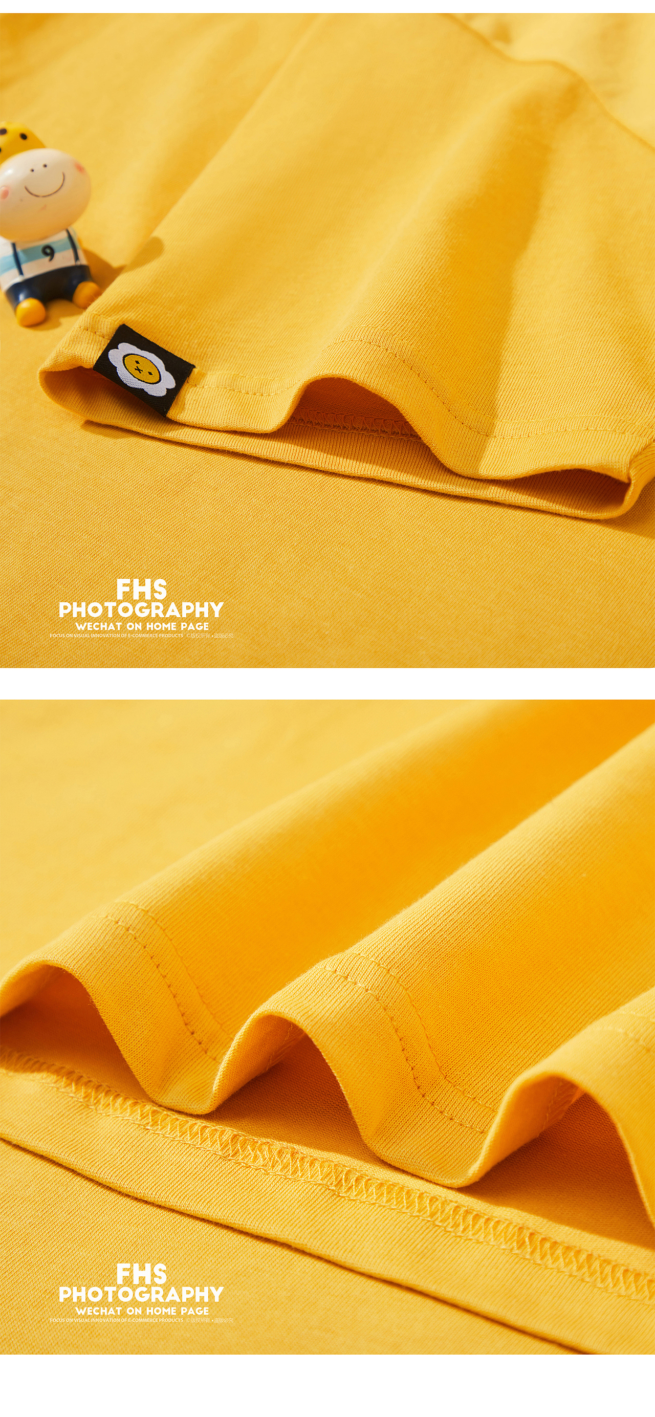 短袖平铺拍摄|电商细节图拍摄|服装平铺创意组合图