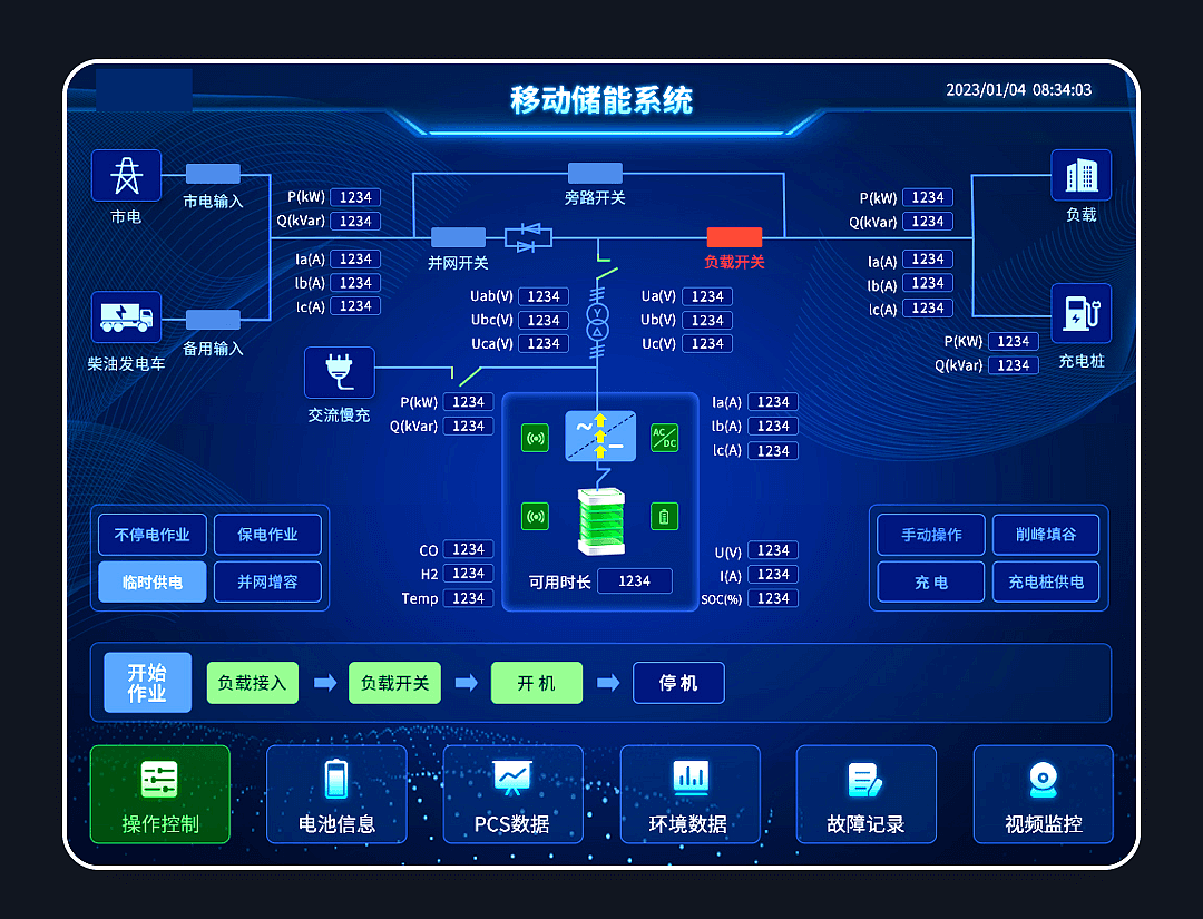 蓝色科技风移动储能UI界面设计（图ZMzQ3NzkwNTcy） - 软件界面 - 站酷设计师小美UI设计工作室原创素材 - 站酷ZCOOL