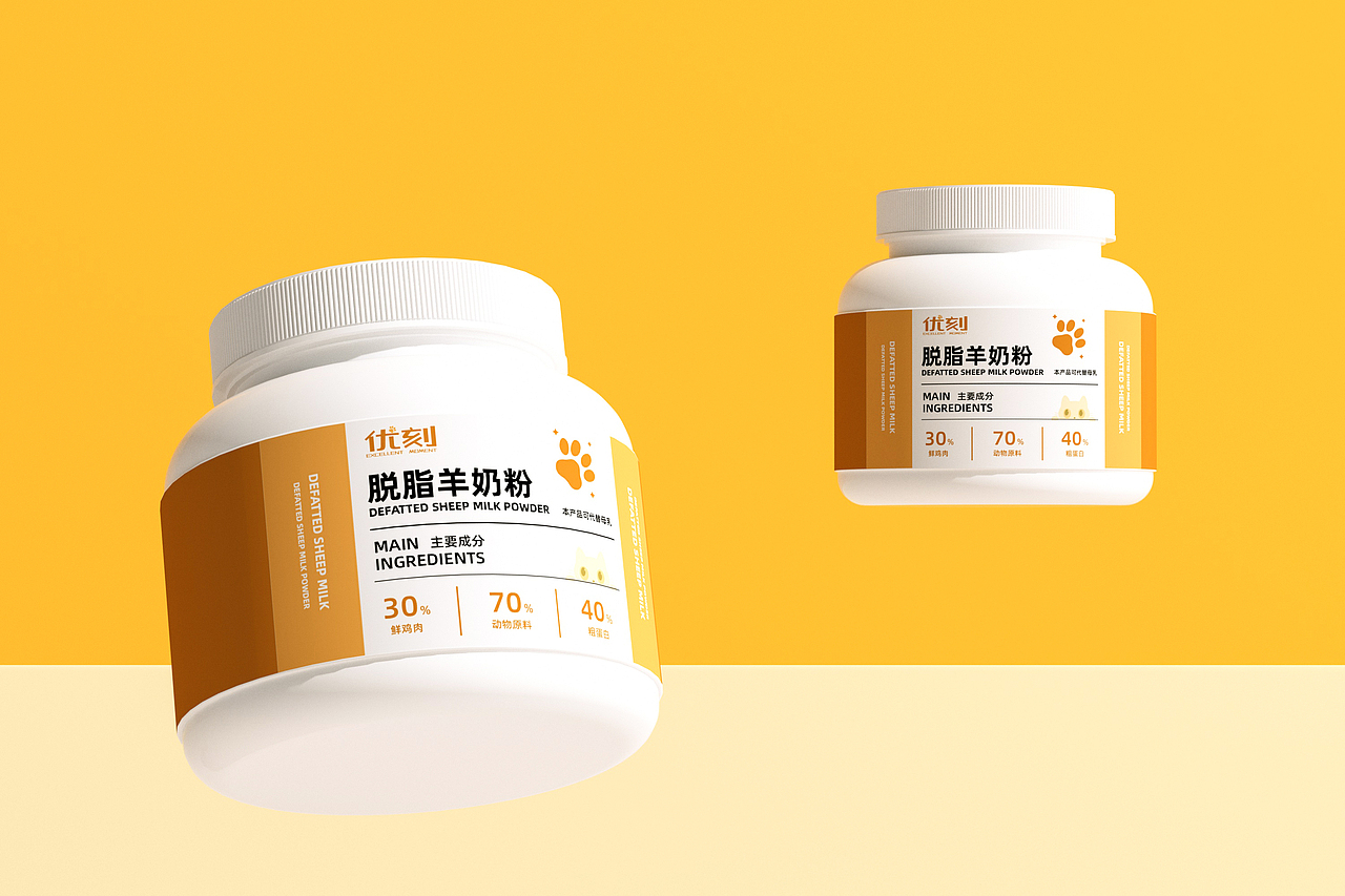 优刻猫粮系列包装设计（图ZMzMxMDU2NjIw） - 包装 - 站酷设计师妙创设计原创素材 - 站酷ZCOOL