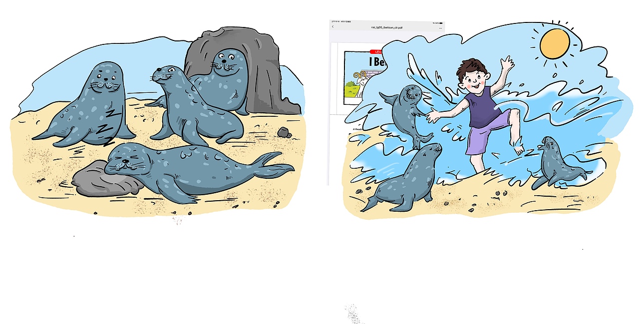 “夏日沙灘”兒童插畫(huà)（第十六期）（圖ZMzI2NzY5MjE2） - 兒童插畫(huà) - 站酷設(shè)計(jì)師島丘原創(chuàng)素材 - 站酷ZCOOL