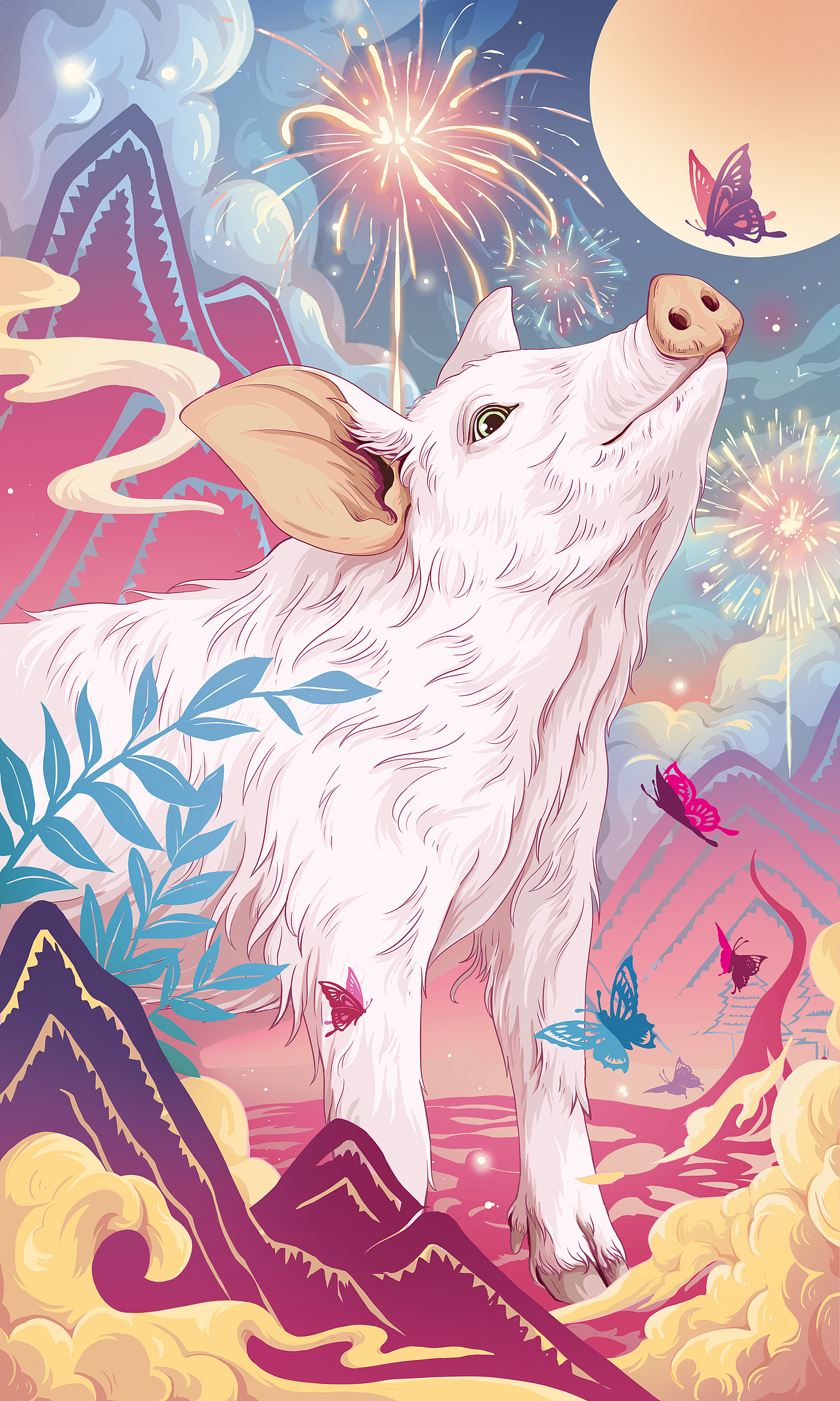 生肖狂欢节🎉（图ZMzU4NDA3OTI4） - 创作习作 - 站酷设计师健美糖原创素材 - 站酷ZCOOL