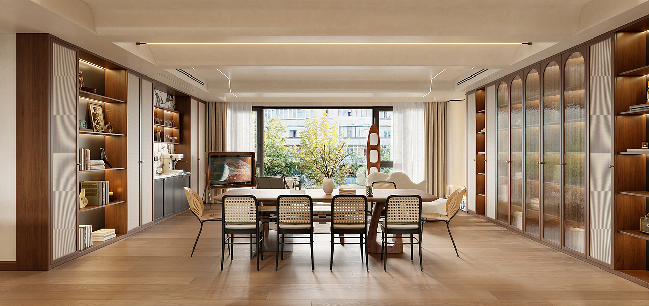 诧寂风客餐厅（图ZMzU2MjA0NjQ0） - 家装设计 - 站酷设计师痞老蟹原创素材 - 站酷ZCOOL