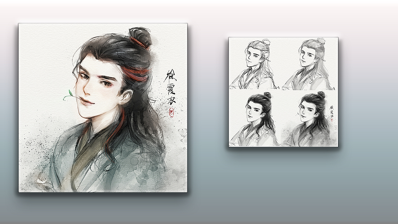 公主连结同人图/其他插图/古风水墨