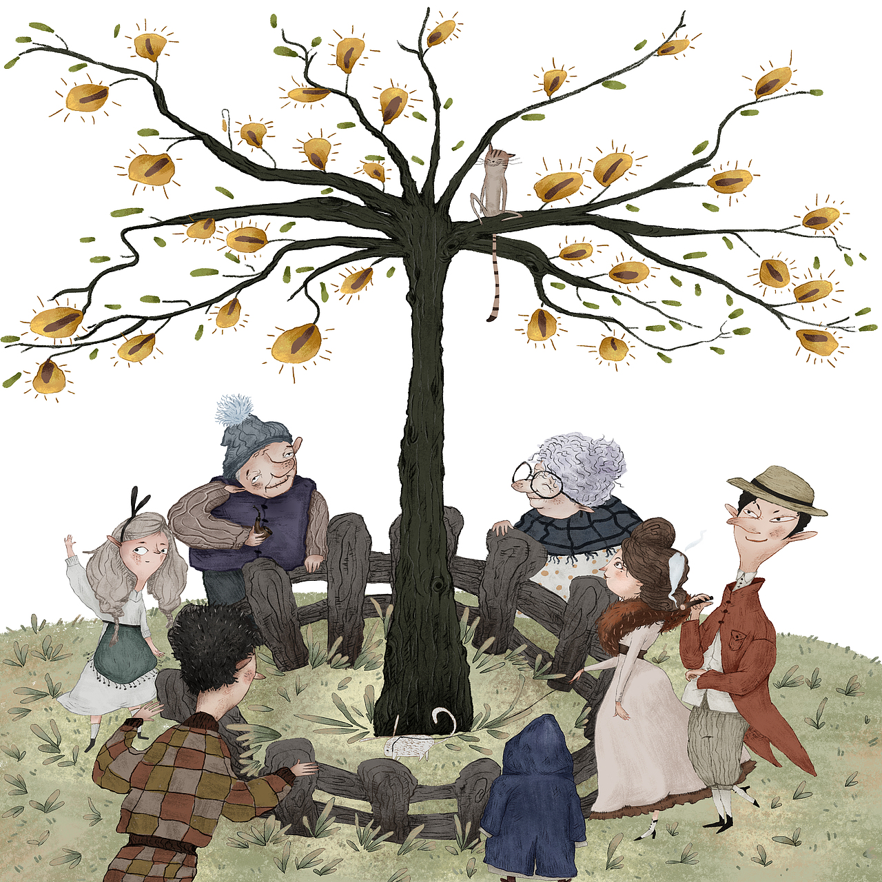 神秘的礼物（图ZMjk3NjA2MjI4） - 儿童插画 - 站酷设计师嗨放轻松原创素材 - 站酷ZCOOL