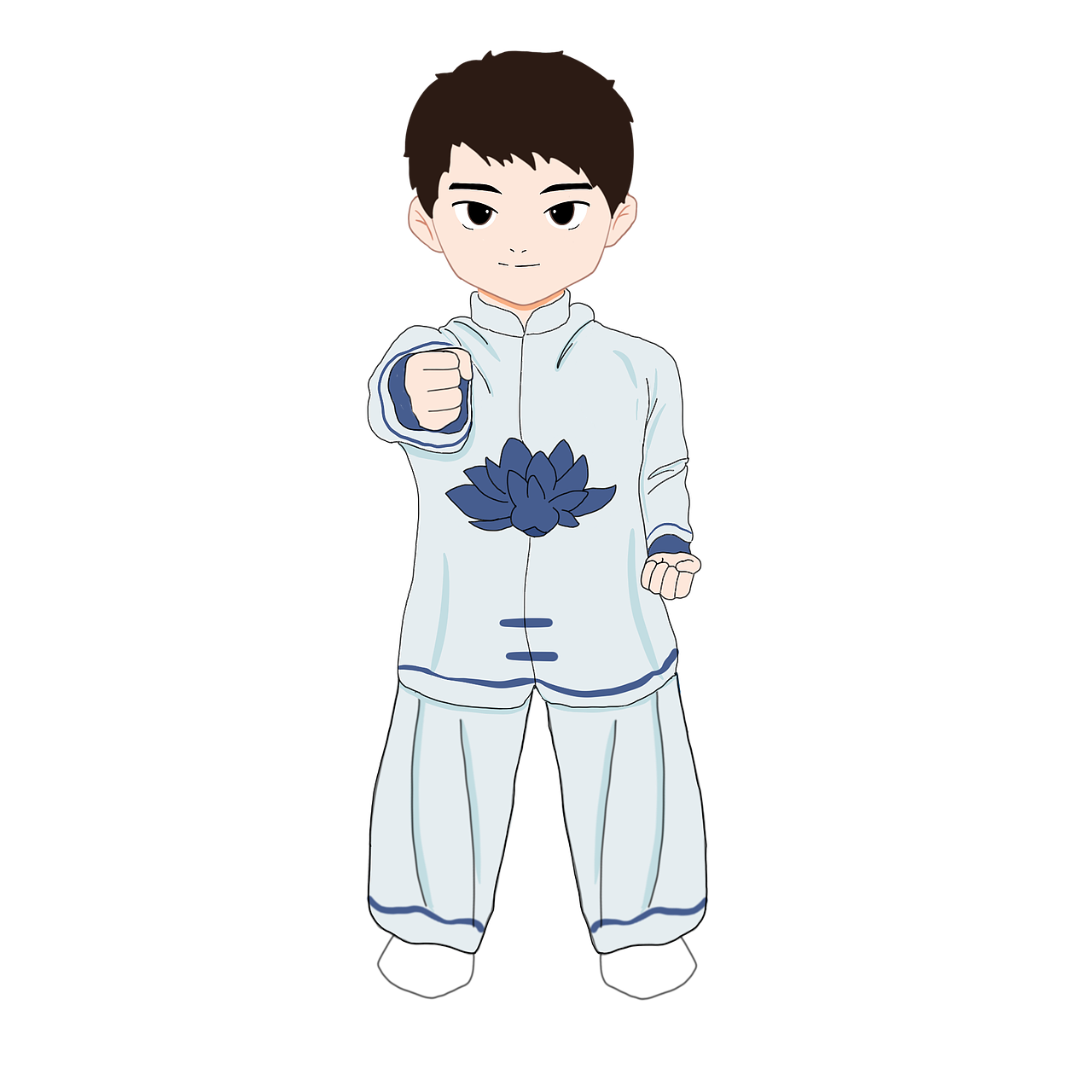 太极拳分解动作（图ZMjk2MTk0MTQ4） - 儿童插画 - 站酷设计师三碗汤泡饭原创素材 - 站酷ZCOOL