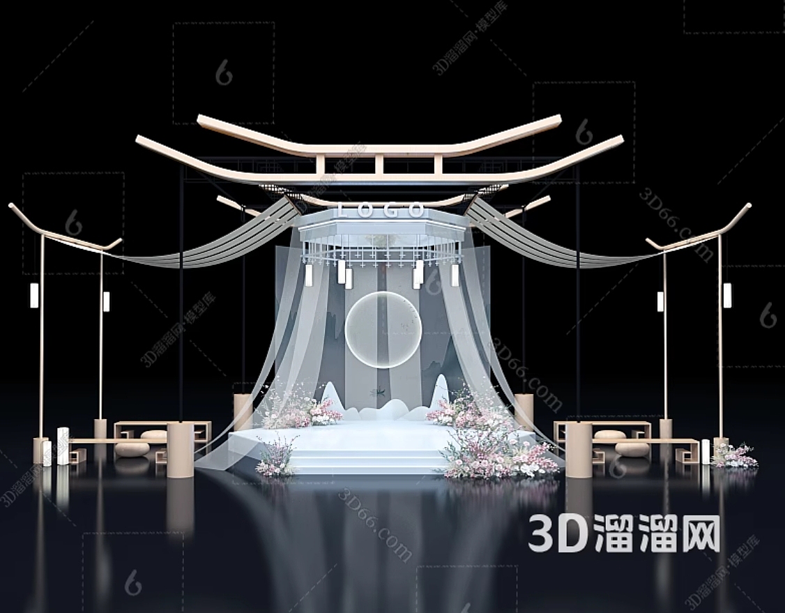 美陈DP打卡点婚礼商业新年快乐地产合影区情人节七夕