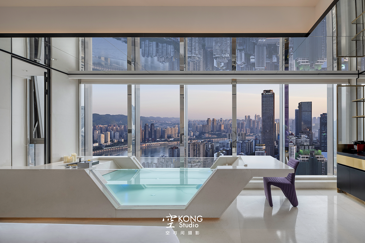 酒店空间摄影 ：重庆ISEYA高空浮云酒店 客房NO.1（图ZMzUyMjA2NjM2） - 酒店餐饮设计 - 站酷设计师空与间摄影原创素材 - 站酷ZCOOL