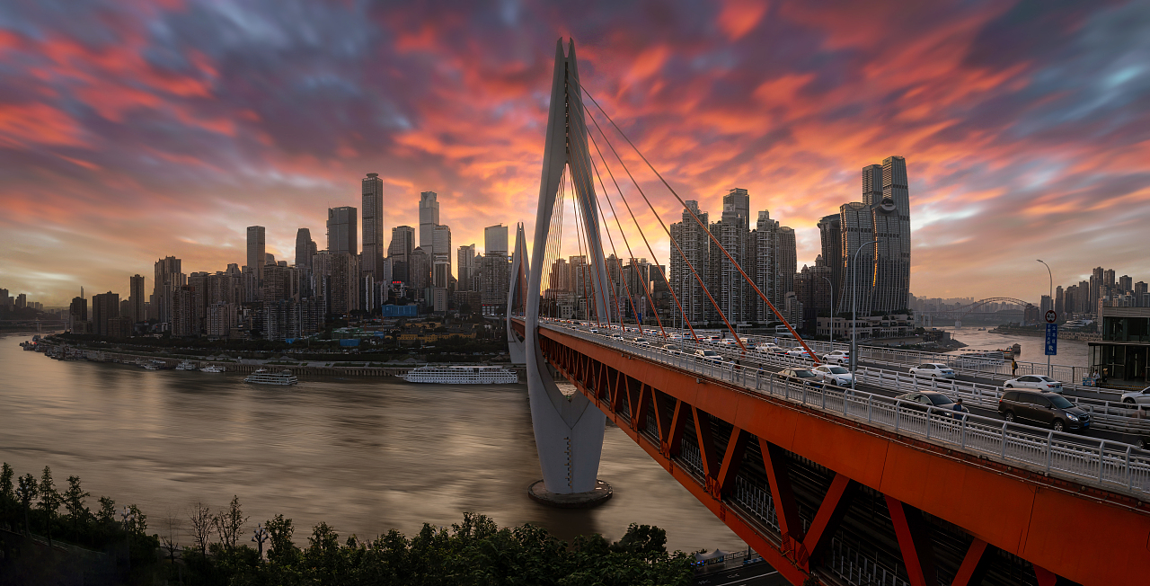 《桥都重庆》——东水门长江大桥（图ZMzUxMzI0MzY0） - 风光摄影 - 站酷设计师MINI黄原创素材 - 站酷ZCOOL