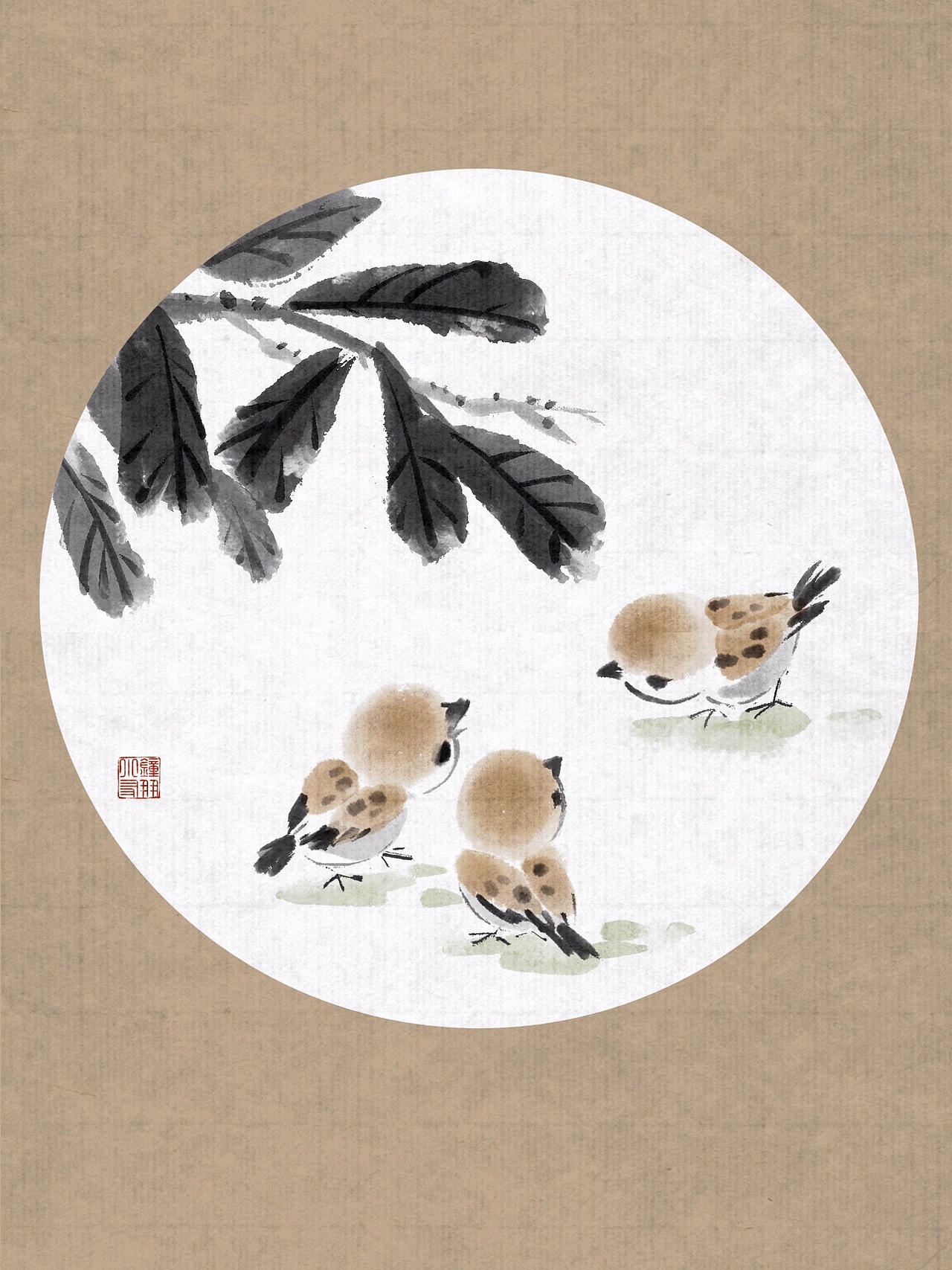 ipad仿水墨国画——花鸟鱼虫（图ZMzQ0ODgyMjgw） - 儿童插画 - 站酷设计师钟小朋友原创素材 - 站酷ZCOOL