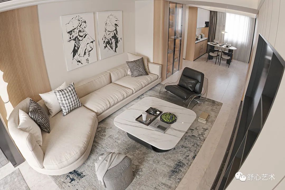 120m²,治愈系暖调私宅,温馨惬意!(图ZMzM1NjczODI0) - 家装设计 - 站酷设计师舒心艺术原创素材 - 站酷ZCOOL