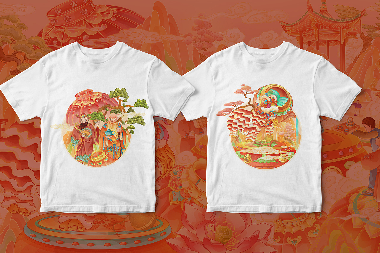 百载传承x茶韵绵延-国潮国风长卷插画（图ZMzM2MTI3MDY4） - 商业插画 - 站酷设计师木偶夹子原创素材 - 站酷ZCOOL