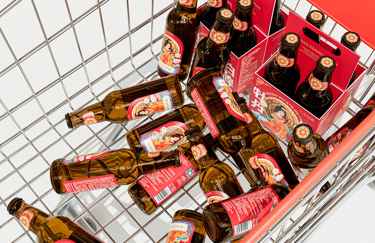 牡丹精酿啤酒 | 包装设计（图ZMzI4ODM5NzU2） - 包装 - 站酷设计师王博士包装设计原创素材 - 站酷ZCOOL