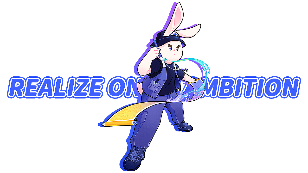 商业插画丨潮流兔国潮风插画