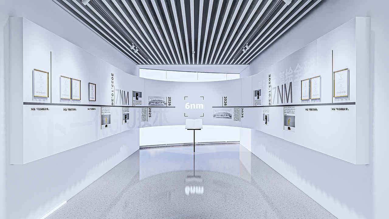 壁仞科技企业智慧展厅设计丨展厅设计丨商业空间设计（图ZMzQ1MDk3OTcy） - 商业空间设计 - 站酷设计师FORMS方世设计原创素材 - 站酷ZCOOL