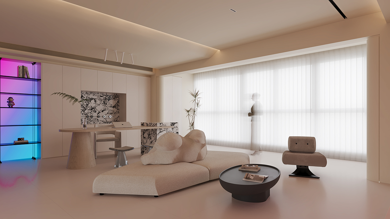 RENDER丨流光幻影，随波飘动（图ZMzI2Nzk4NjY4） - 家装设计 - 站酷设计师黑米洲原创素材 - 站酷ZCOOL