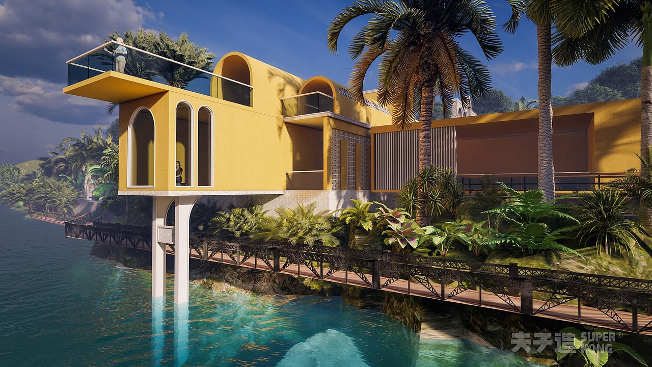 河口县河口镇八条半村特色旅游村寨（图ZMzMxMzQ0ODEy） - 景观设计 - 站酷设计师夫子造设计机构原创素材 - 站酷ZCOOL