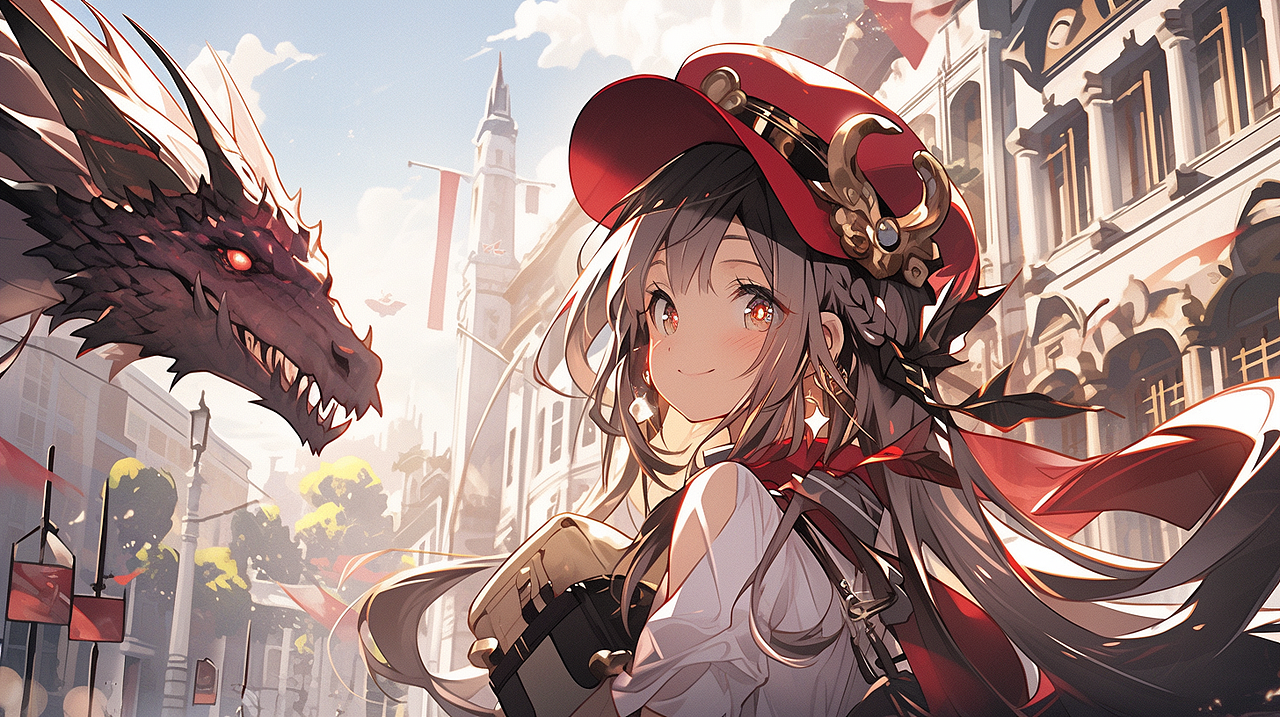 AI 绘画小女孩和龙（图ZMzQ1MTQ0NzM2） - 游戏原画 - 站酷设计师liusha25184原创素材 - 站酷ZCOOL