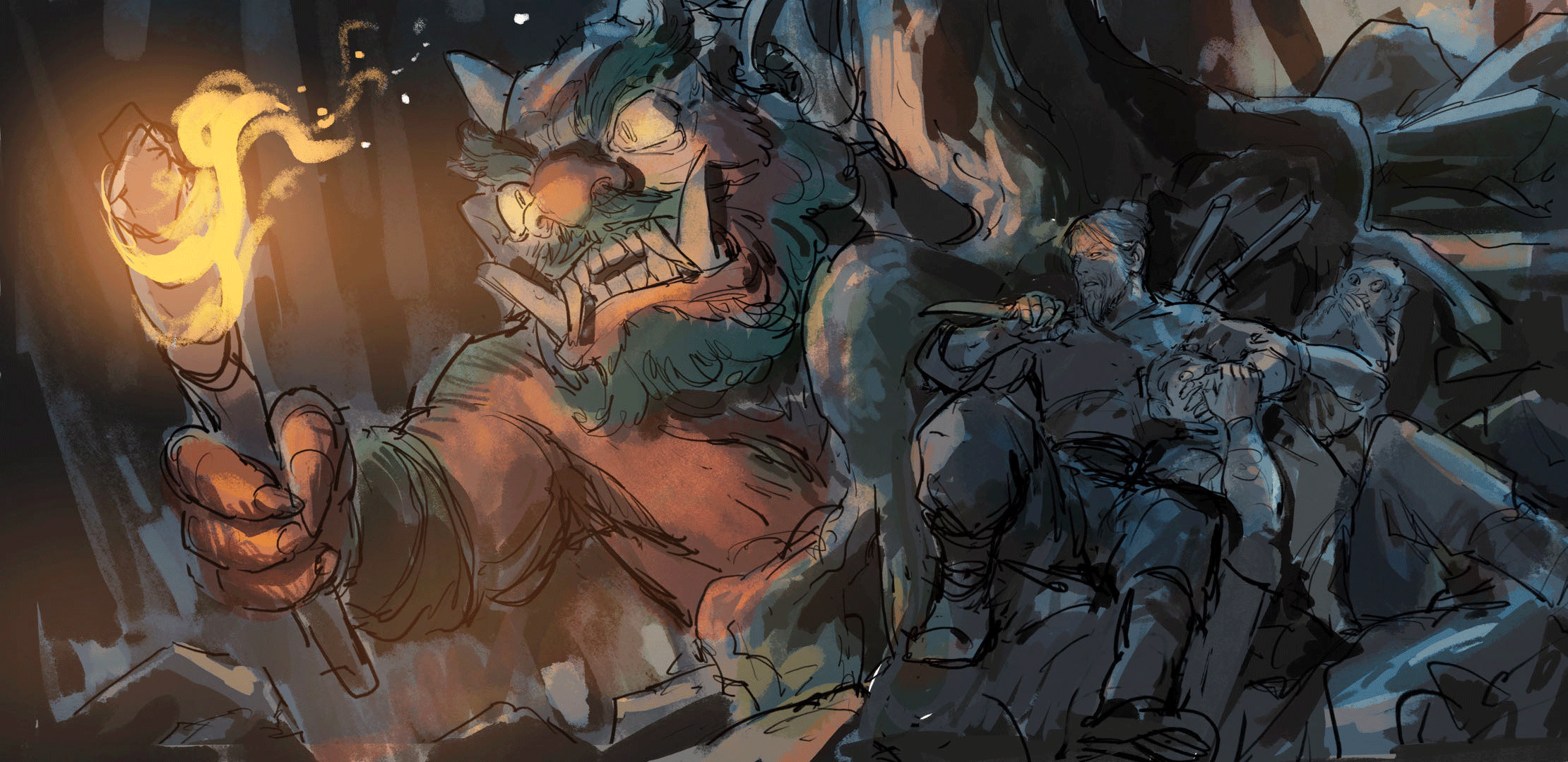 捉妖师系列之《红鬼》（图ZMzQyNzM4NjY4） - 艺术插画 - 站酷设计师AIFI矮肥才华有限原创素材 - 站酷ZCOOL