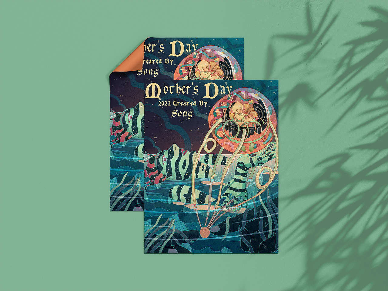 母亲节艺术插画（图ZMzI4NzU0MDcy） - 商业插画 - 站酷设计师StudentSong原创素材 - 站酷ZCOOL