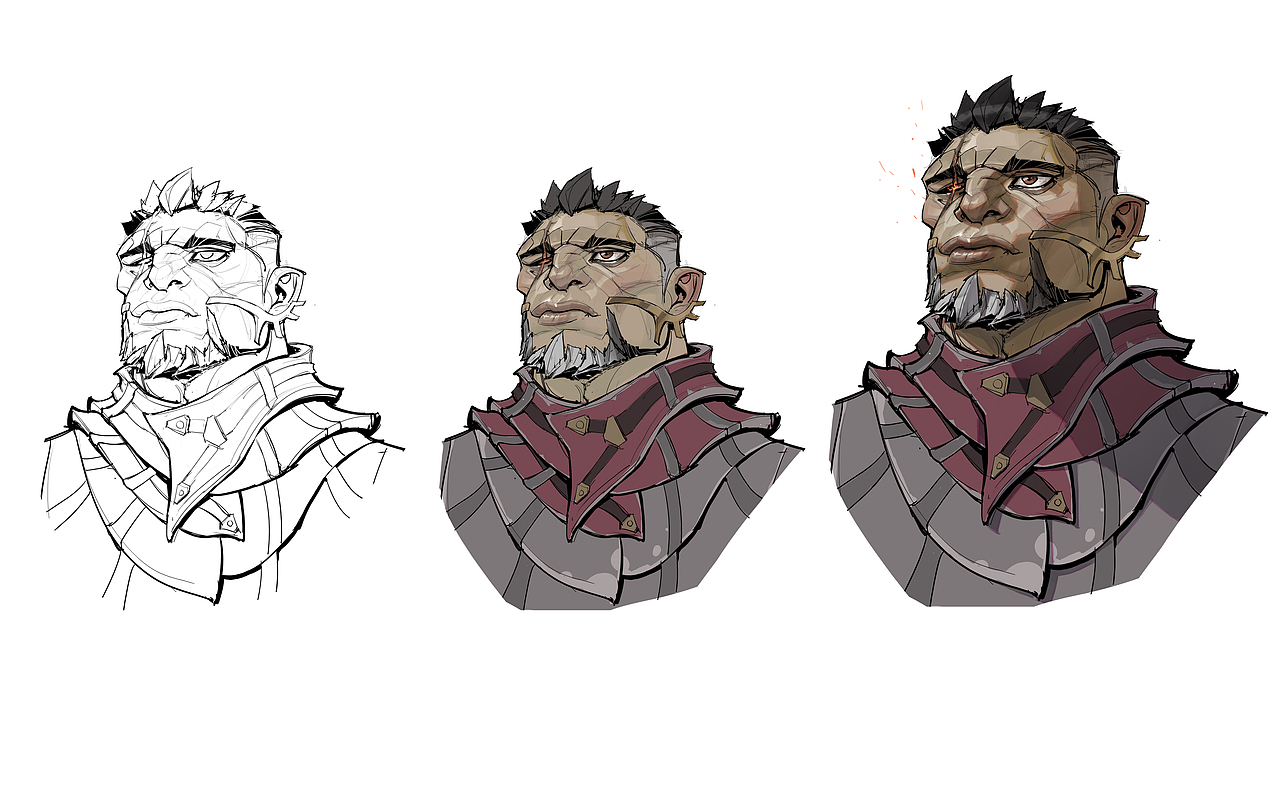 头像摸鱼练习（图ZMzMyMjAyMTU2） - 概念设定 - 站酷设计师Dong丞Cheng原创素材 - 站酷ZCOOL