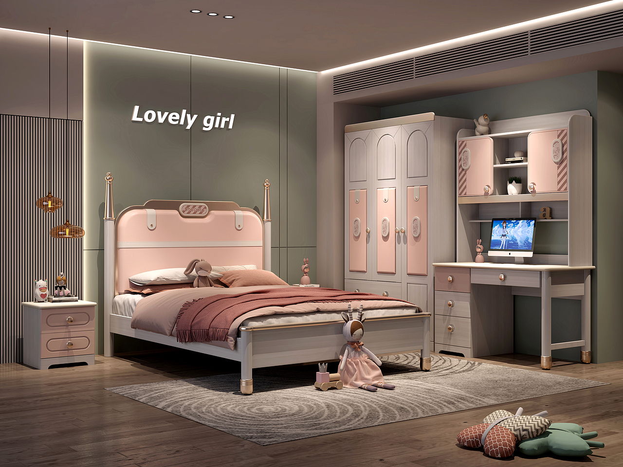 电商家具渲染-儿童房间