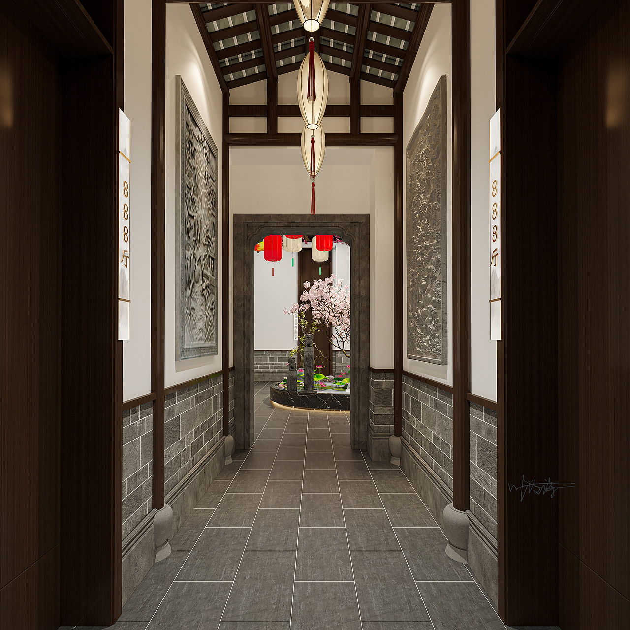 中餐厅设计|徽派建筑古风餐厅