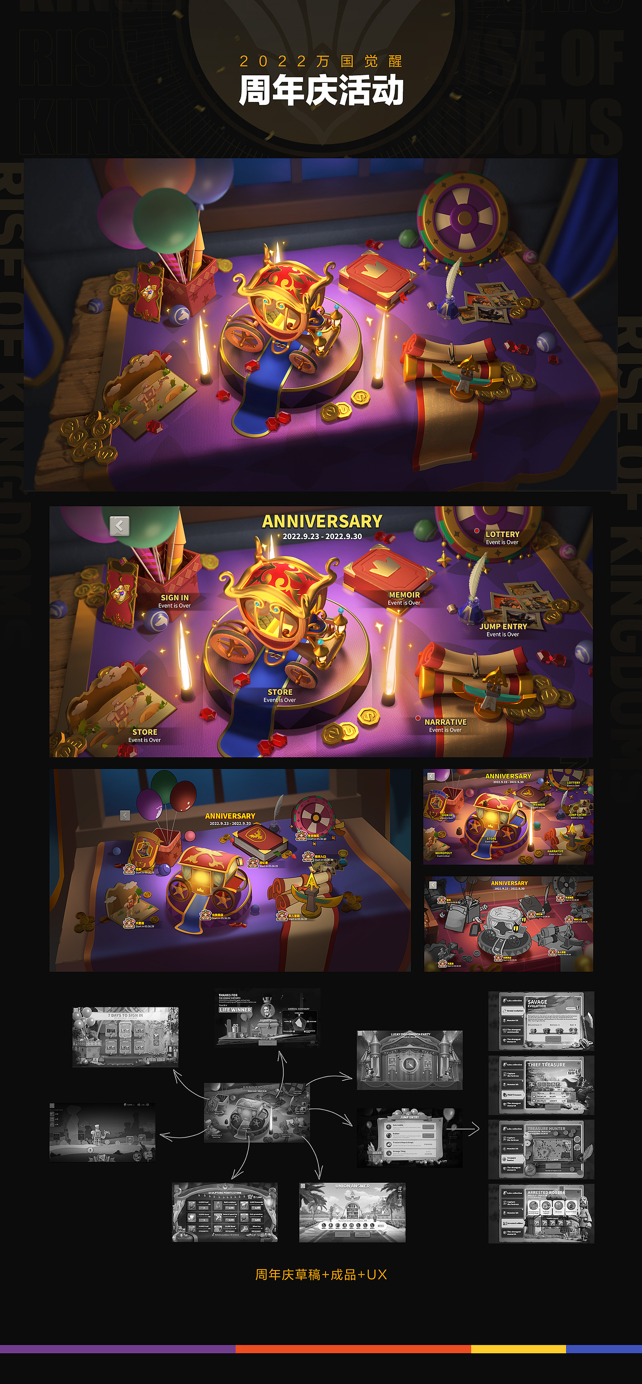 刚进公司做的打型活动界面,那个时候太久没动笔了,已经忘了怎么画画了,创意上不出彩,也是一个小小遗憾。